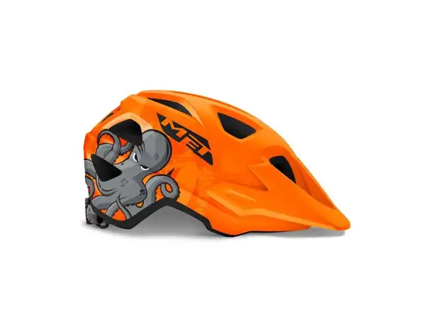 MET Eldar Junior Helm Oktopus/Orange Größe Uni (52-57 cm)