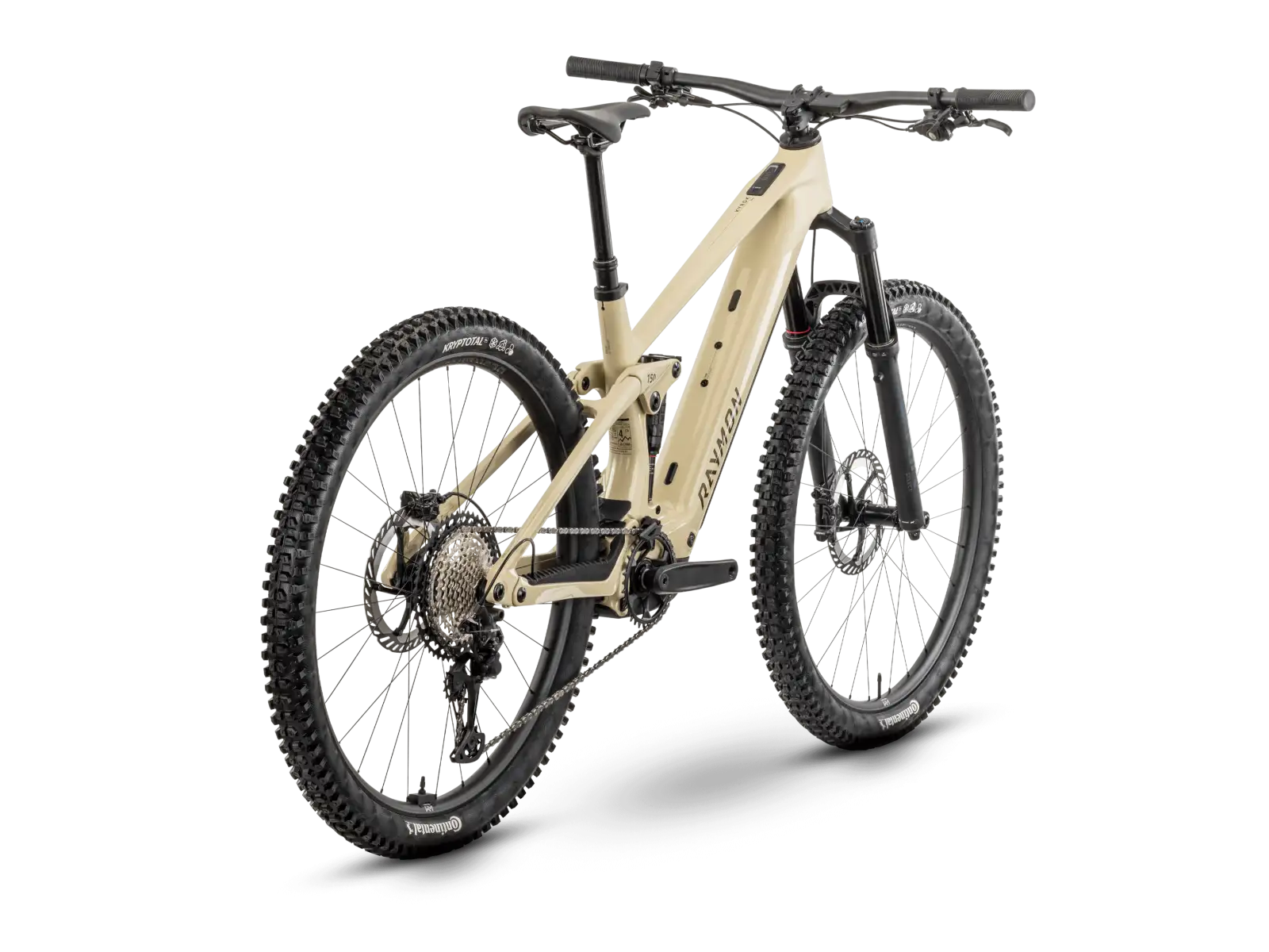 Raymon Airok Pro vollgefedertes E-Bike Popcorn Stealth/Caramel