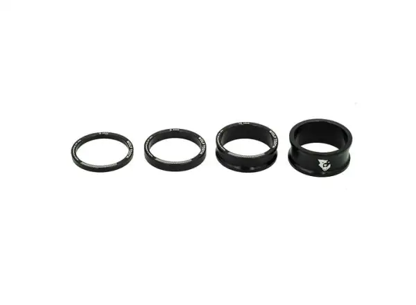 Wolf Tooth Spacer Kit 3,5,10,15 mm für Vorbau 1 1/8" Schwarz