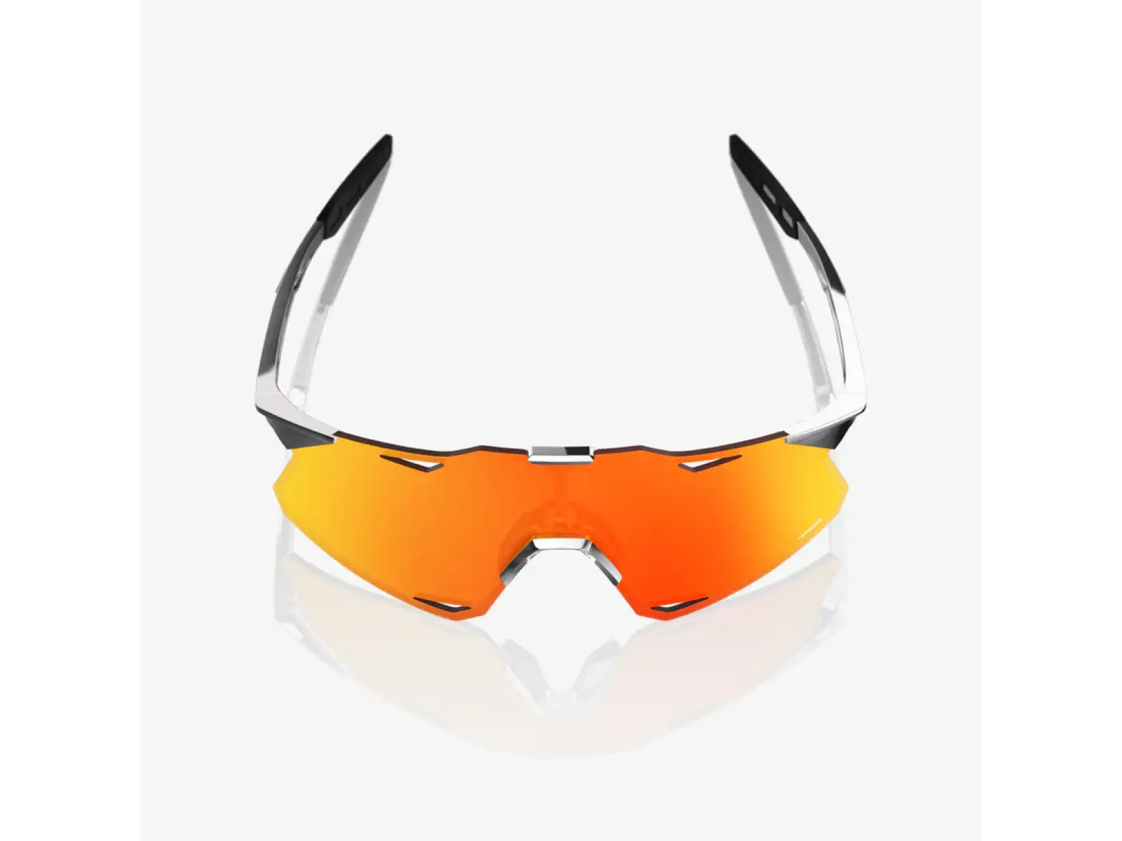 100% Hypercraft Brille Black Chrome/HiPER Red Mirror