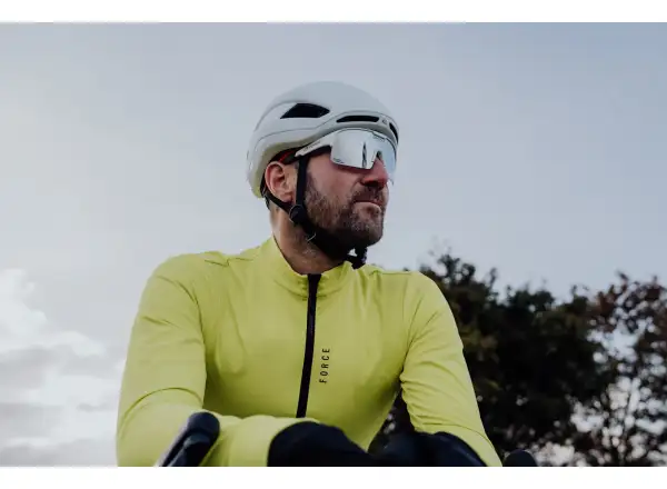 Force Spire Fahrradbrille weiß/fotochromatisches Glas