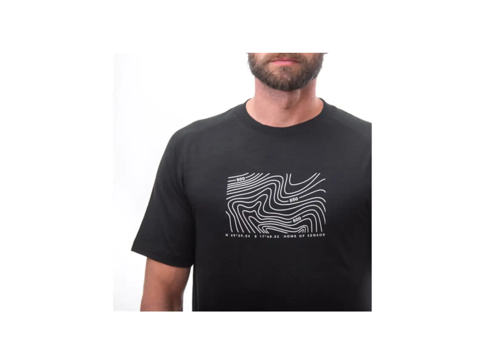 Sensor Merino Air PT Locate Herren T-Shirt Kurzarm Schwarz