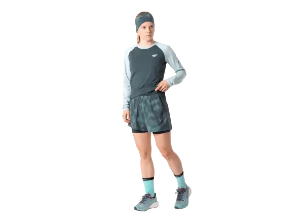 Dynafit Trail Reflective 2in1 Damen Laufshorts Cinder