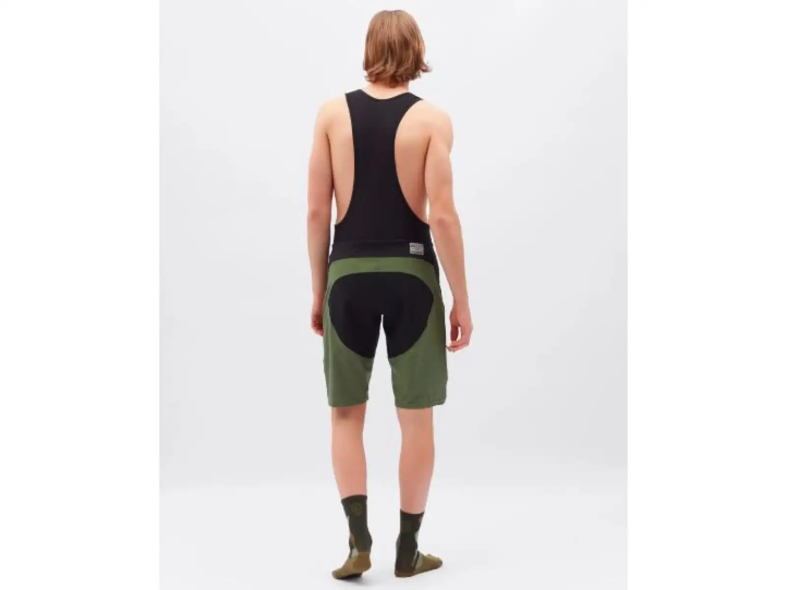 Silvini Barrea Herren Shorts – mit Einsatz und Träger, Olive/Black