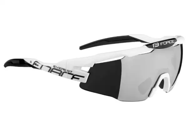 Force Everest Brille weiß/schwarz/schwarze Gläser