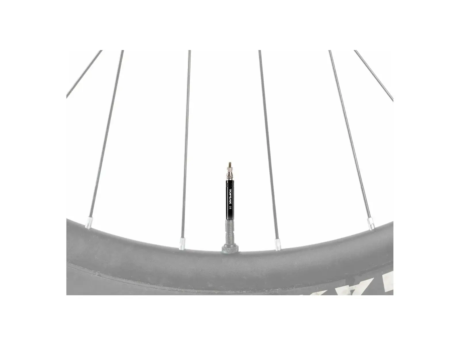 Topeak Ventilverlängerung 28 mm, schwarz