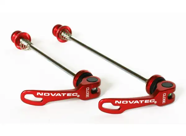 Novatec QR249 F+R Schnellspannerset Rot