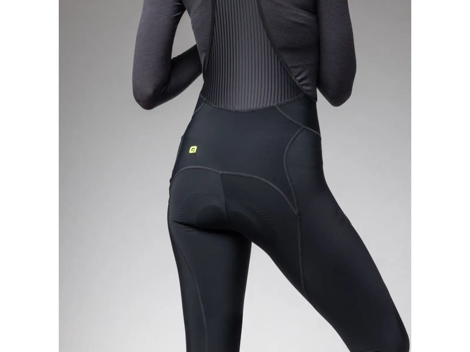 Alé Pragma Winter Damen warme Trägerhose mit Einsatz schwarz