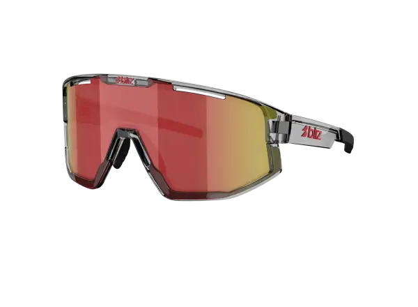 Bliz Fusion Sonnenbrille Transparent Dark Grey/Brow Red Multi