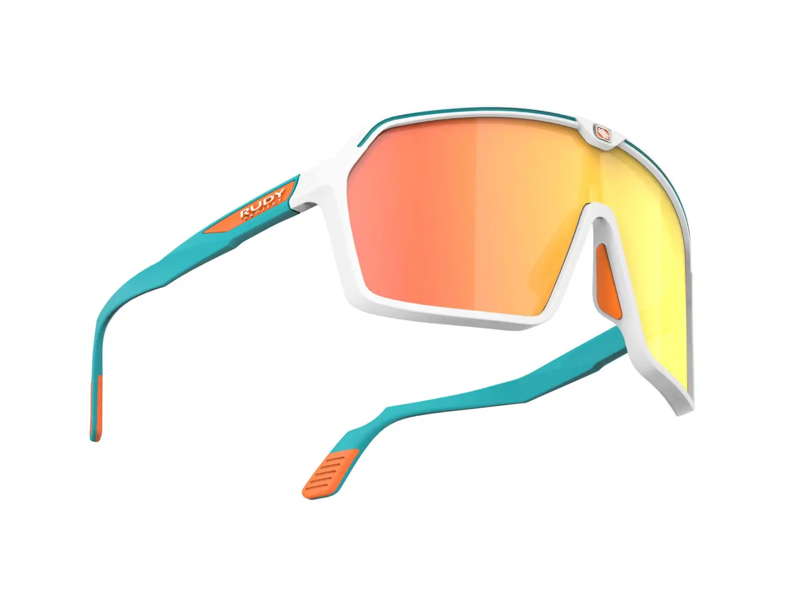 Rudy Project Spinshield Sonnenbrille White-Emerald/Multilaser Orange