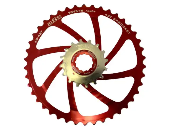 A2Z Kassettenadapter AD-42 Zähne Rot