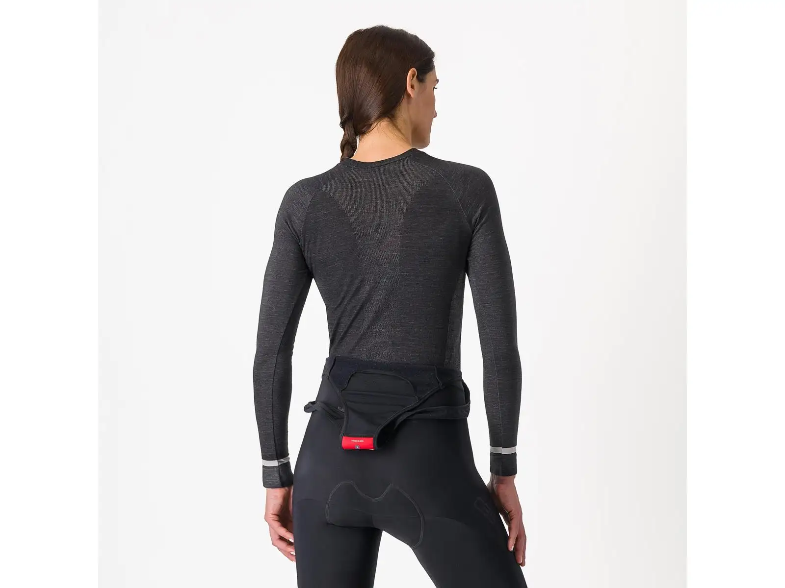 Castelli Merino Damen Langarm-Unterhemd Schwarz