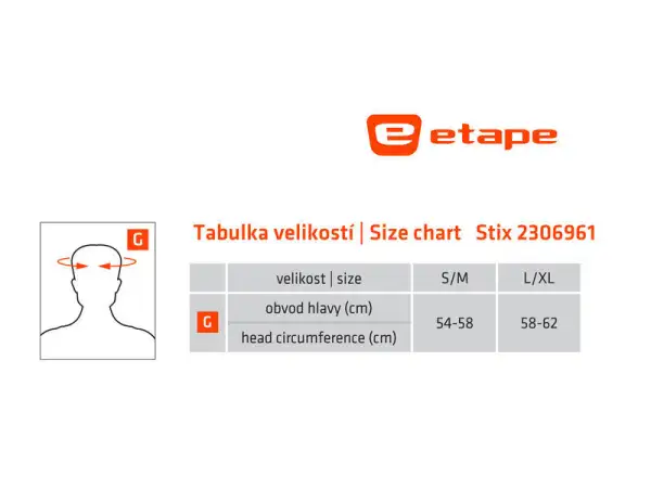 Etape Stix Stirnband gelb fluo/schwarz