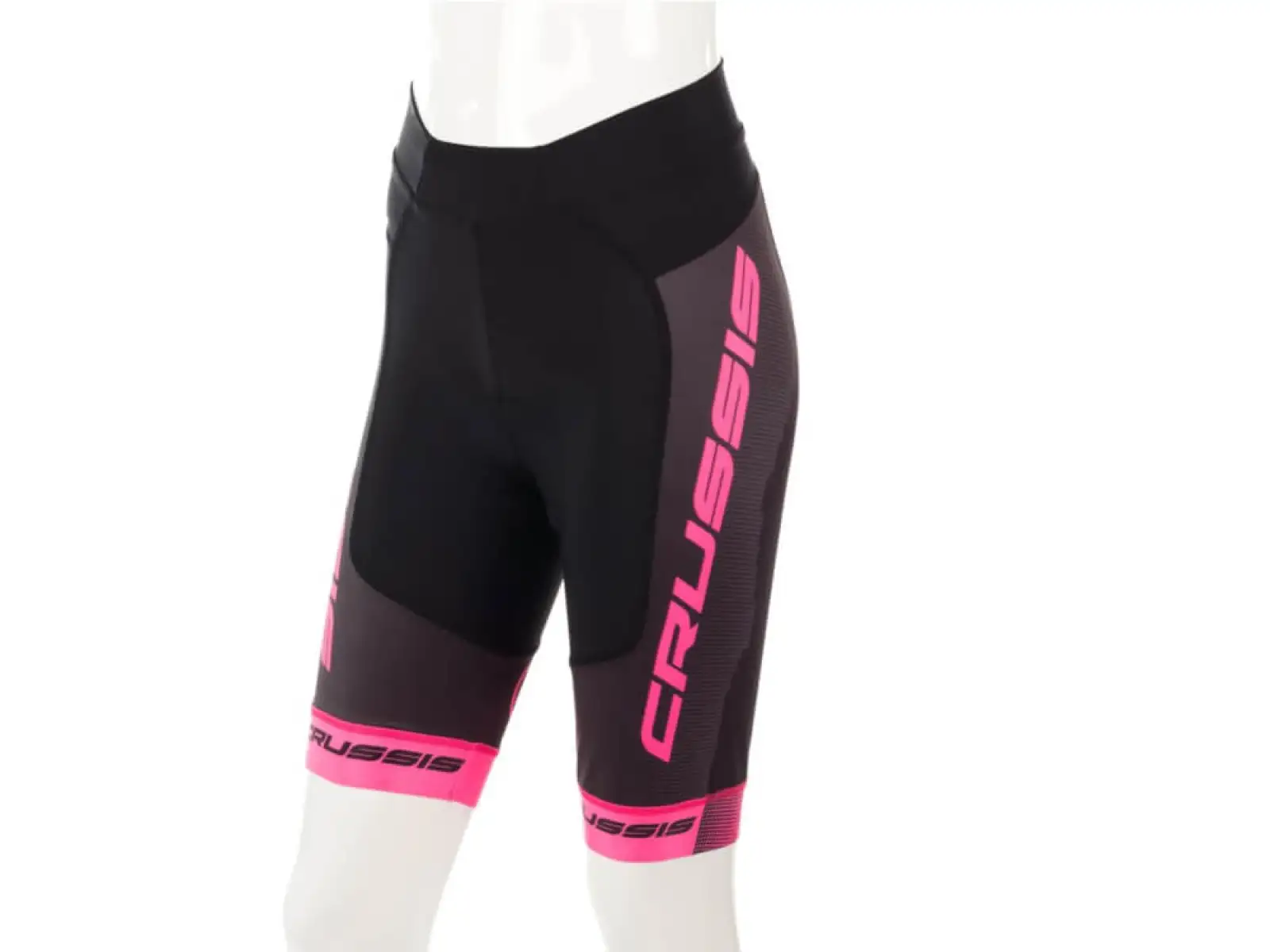 Crussis Damen Fahrrad Shorts Schwarz/Rosa
