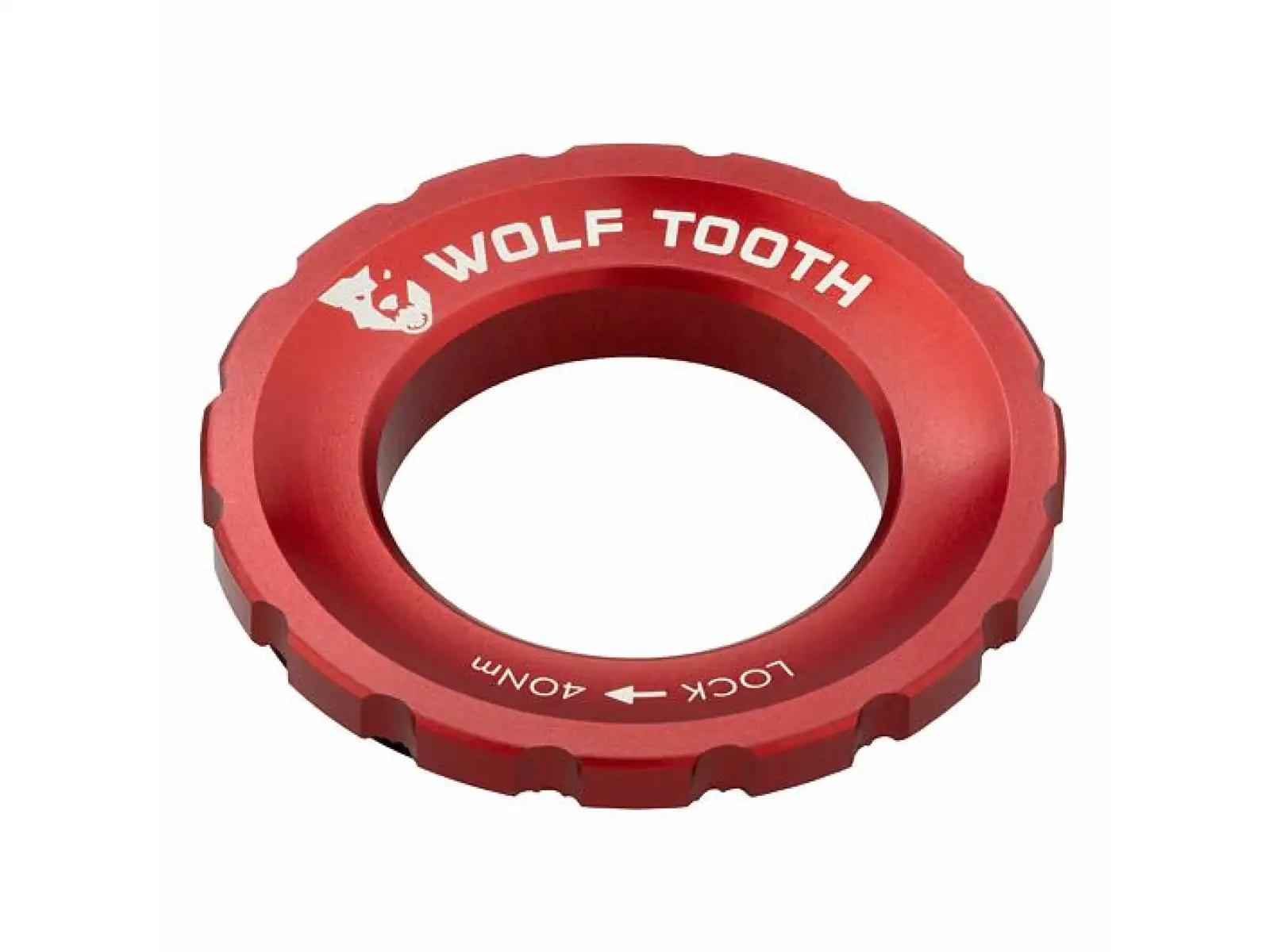 Wolf Tooth Centerlock Außenmutter rot