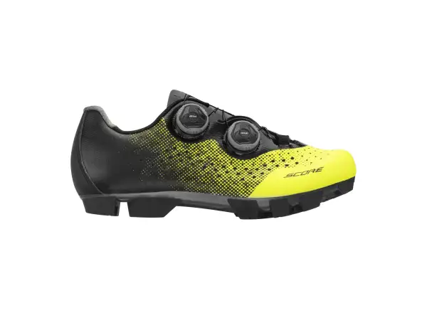 Force Score MTB Herren-Mountainbike-Schuhe in fluoreszierendem Gelb/Schwarz