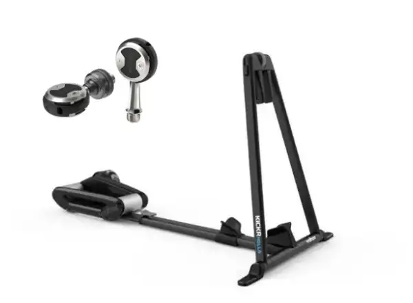 Wahoo Kickr Rollr Smart Trainer Rolle + Einseitige POWRLINK Pedale