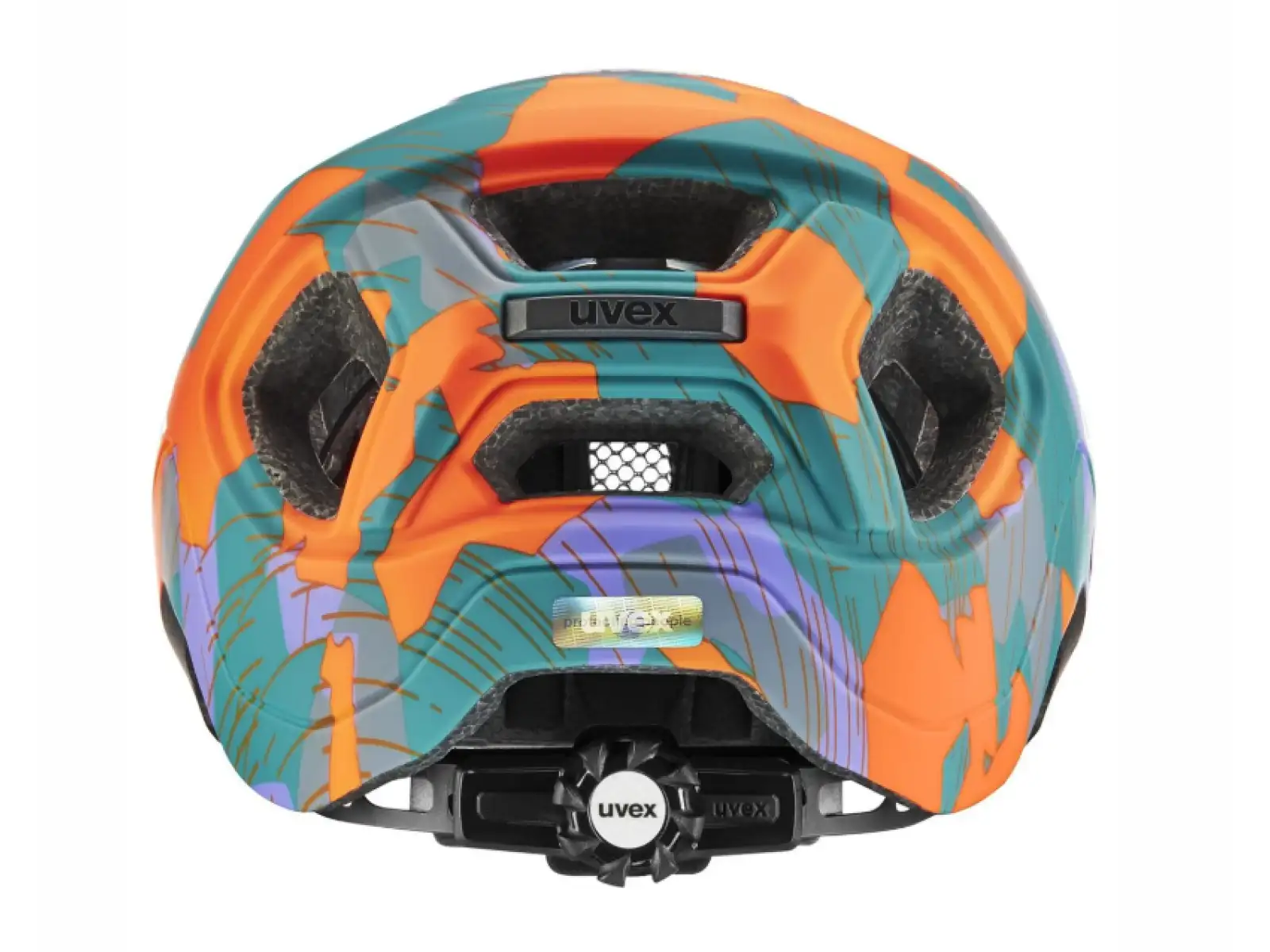 Uvex React Jr. Kinderhelm Papaya/Camo Matt