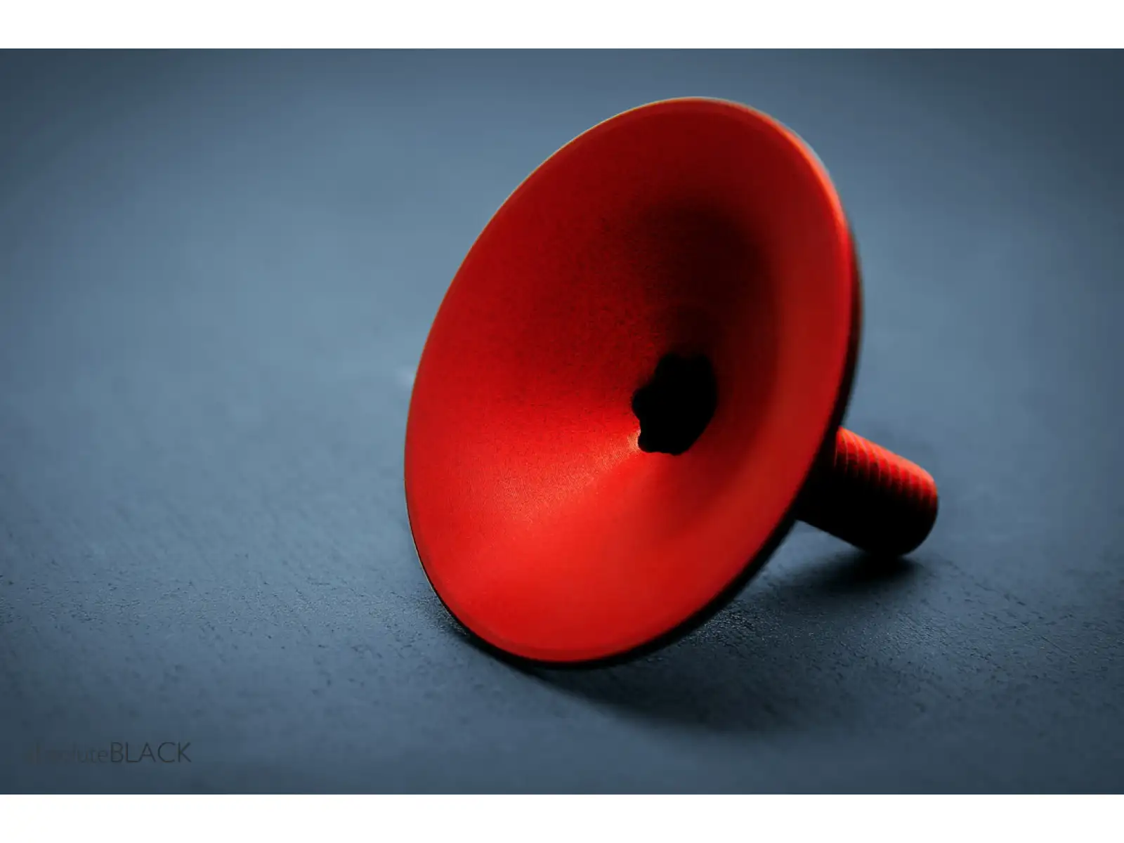 Absolute Black Top Cap Steuersatzkappe rot