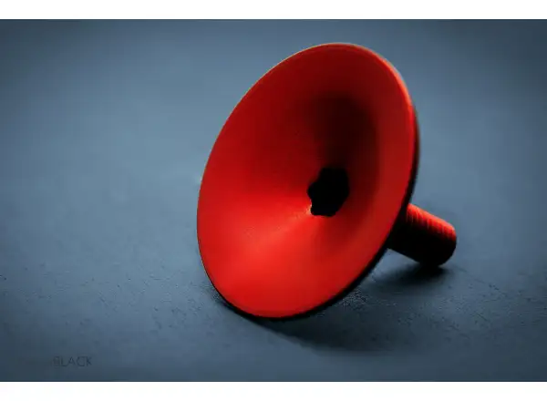 Absolute Black Top Cap Steuersatzkappe rot
