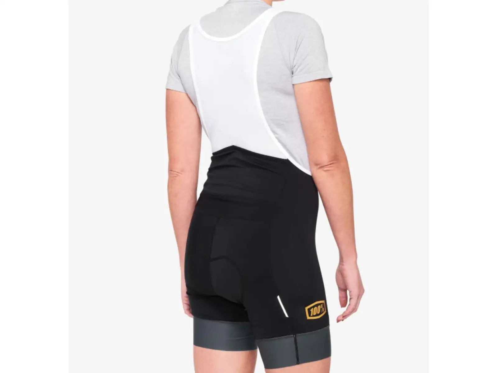 100% Exceeda Damen Shorts mit Latz und Polsterung Black/Charcoal