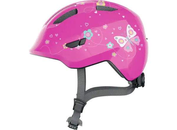 Abus Smiley 3.0 Kinderhelm Pink Butterfly