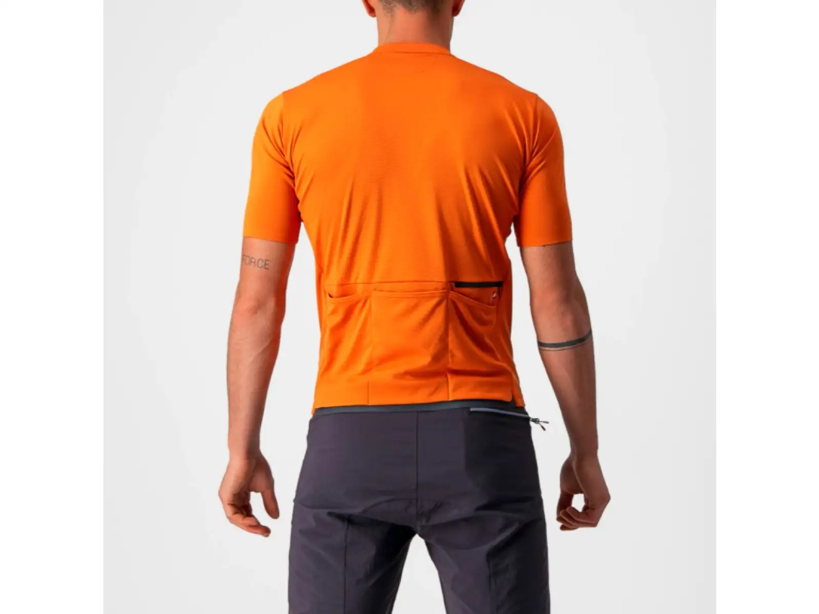 Castelli Unlimited AR Herrentrikot mit kurzen Ärmeln Orange Rost