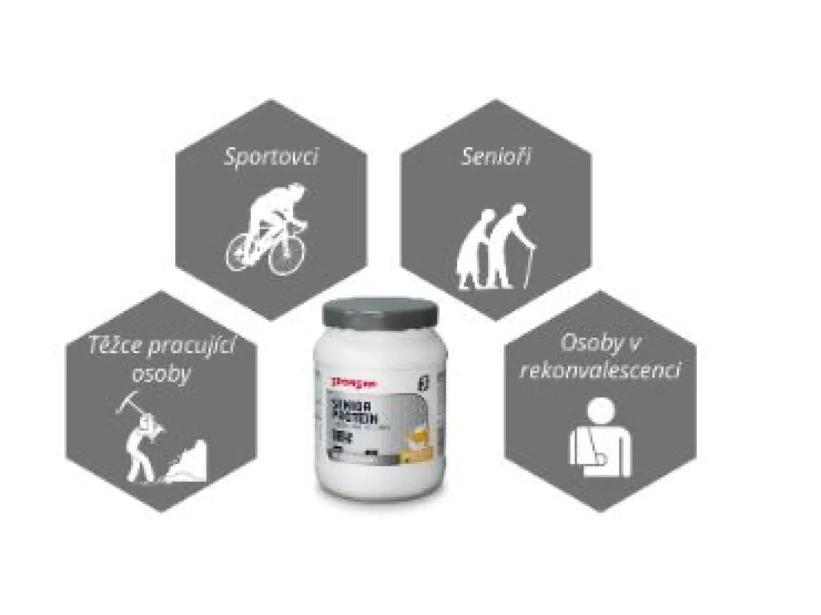 Sponser Senior Protein Drink mit Kollagen Schokolade 455 g