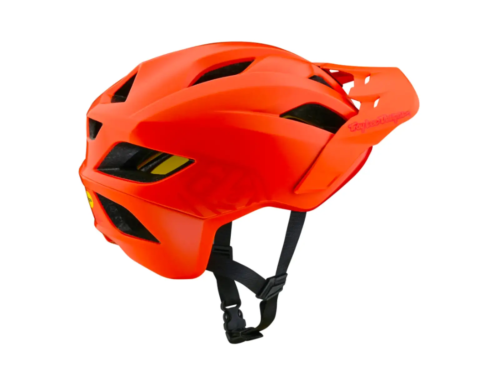 Troy Lee Designs Flowline Mips Kinderhelm Point Mandarin.