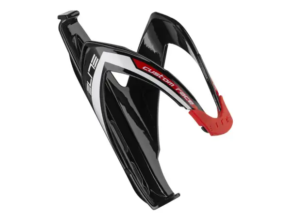 Elite Custom Race Flaschenhalter Schwarz/Weiß/Rot Glanz
