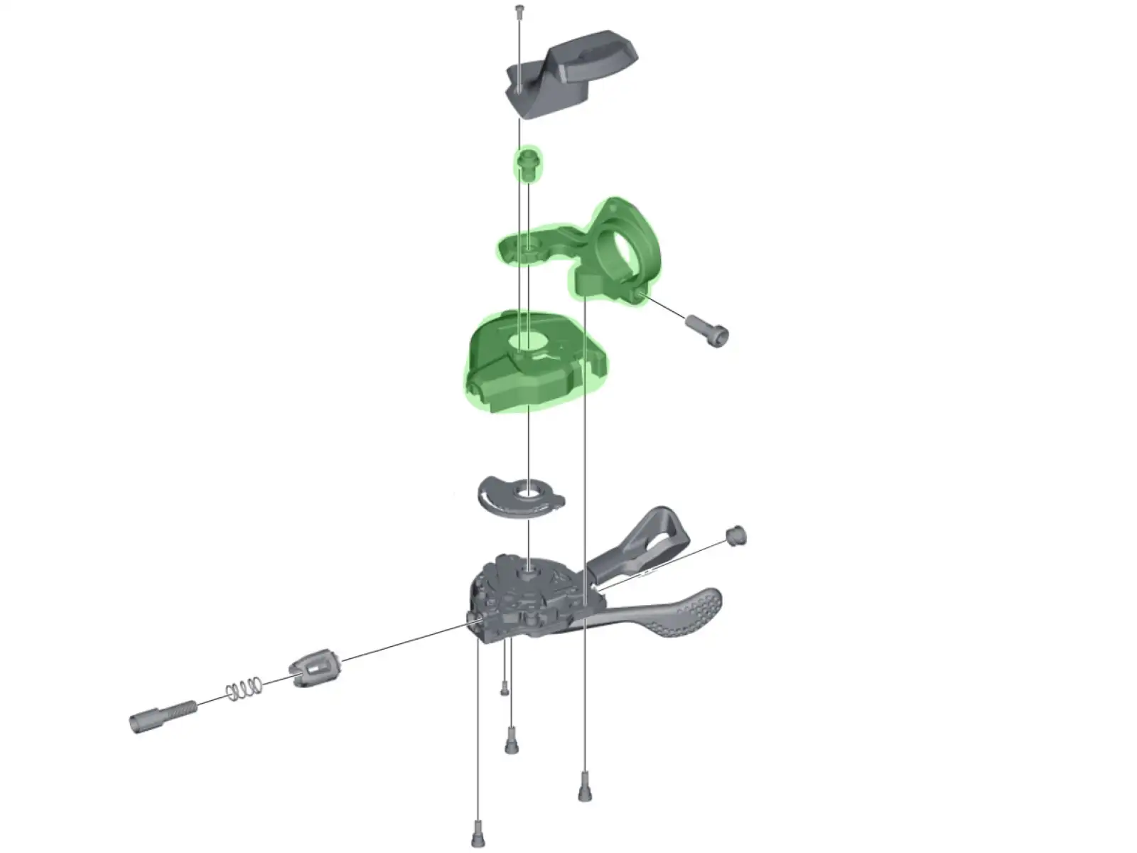 Shimano XT SL-M8000 Ersatzklemme für Schaltgriff mit Ganganzeige Rechts
