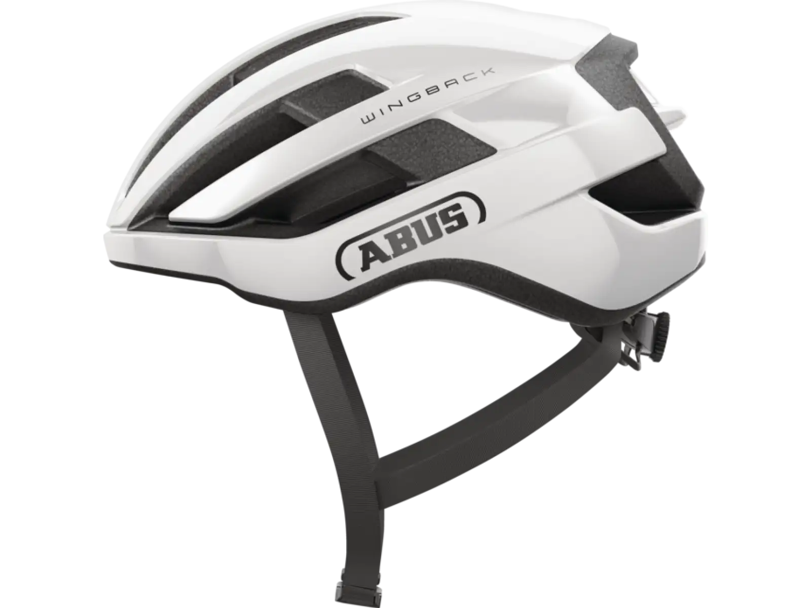 Abus WingBack Straßenhelm Shiny White