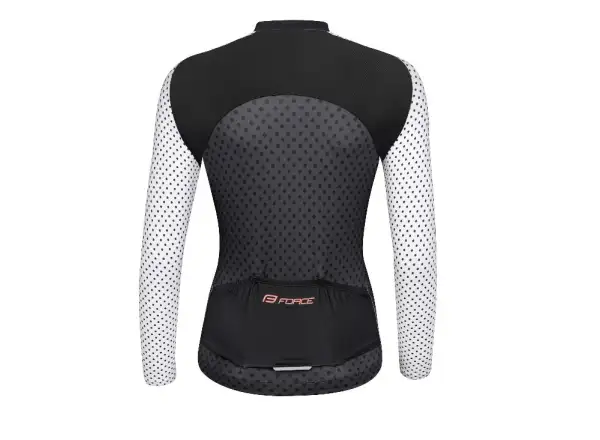 Force Points Damen Langarmshirt Schwarz/Weiß