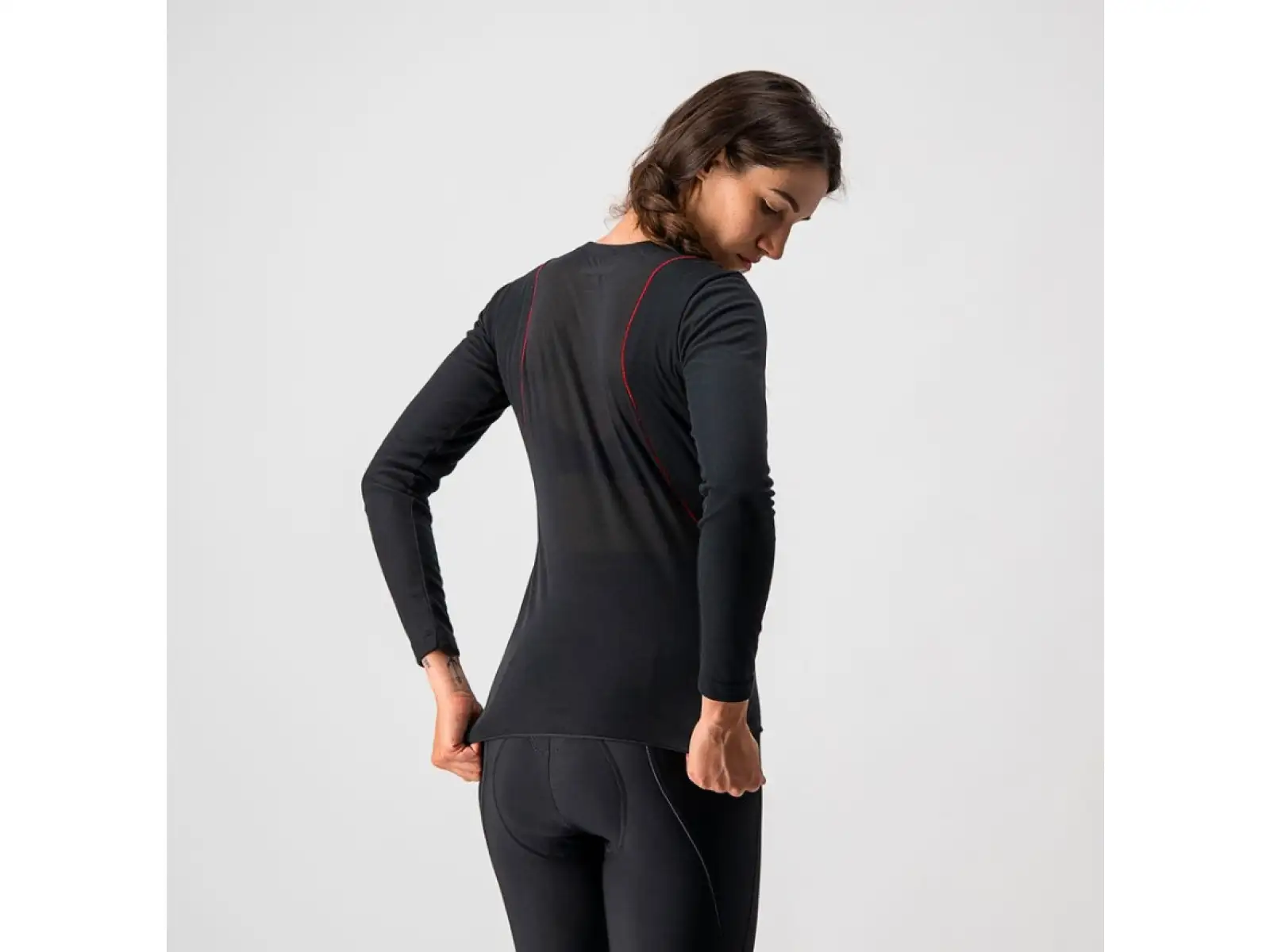 Castelli Prosecco Damen Langarm-Shirt Schwarz