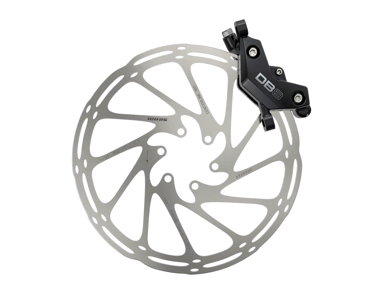 Sram DB8 Diffusion Black vordere Scheibenbremse 900 mm, ohne Adapter - Unverpackt