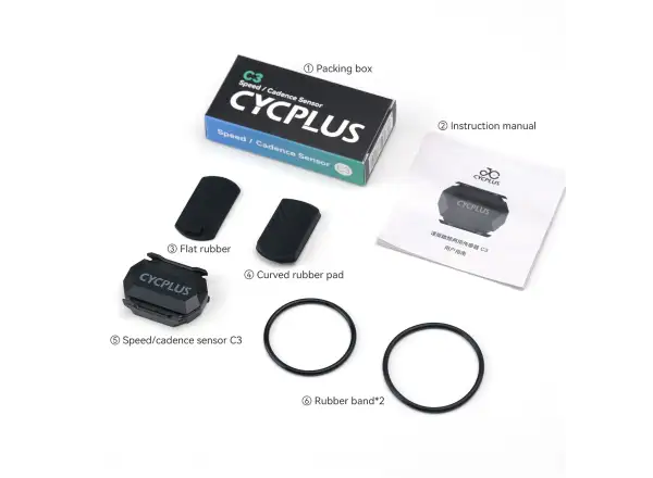 Cycplus C3 Trittfrequenz- und Geschwindigkeitssensor
