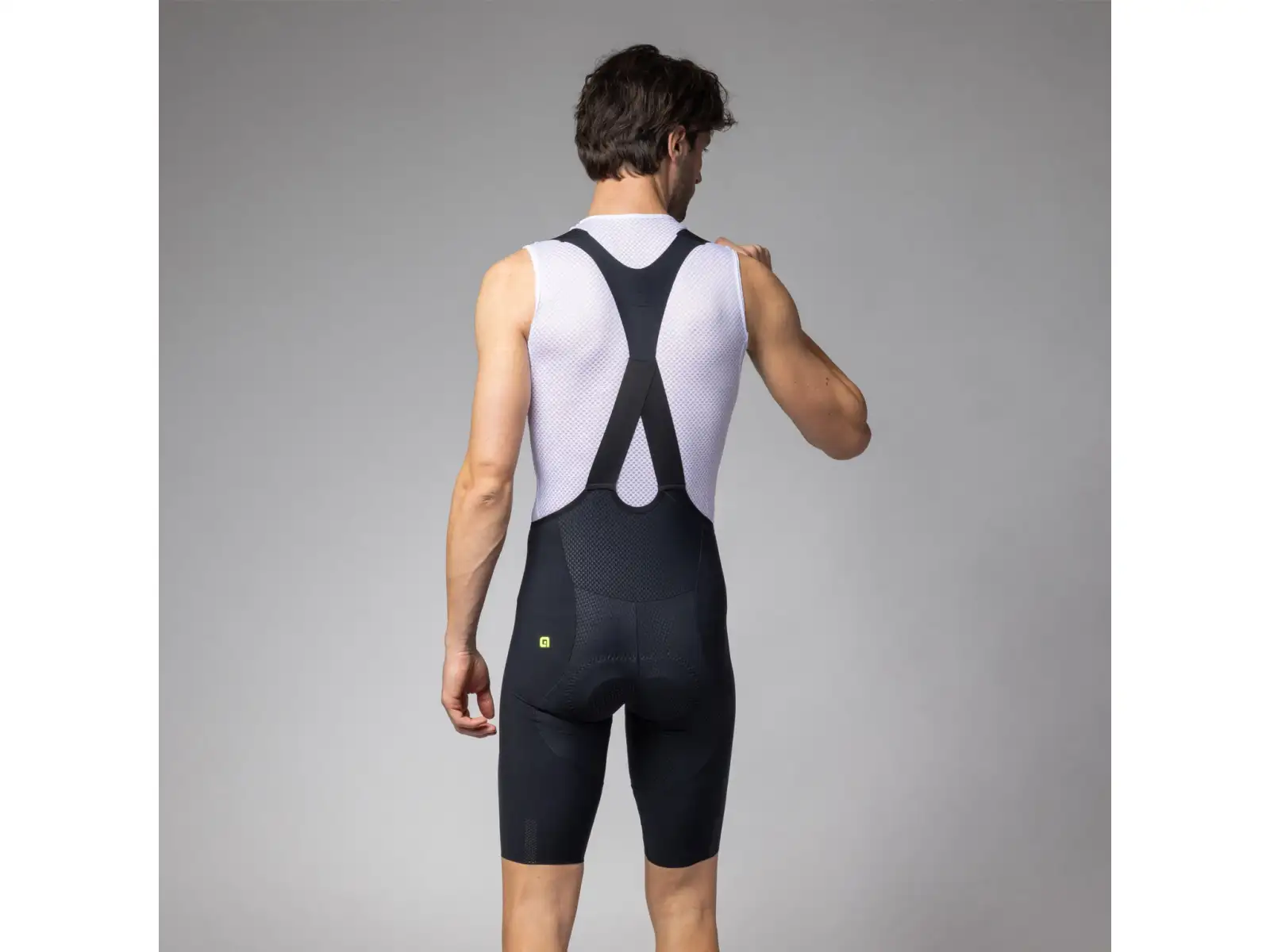 Alé Voltage Herren Radhose mit Polster und Trägern blau