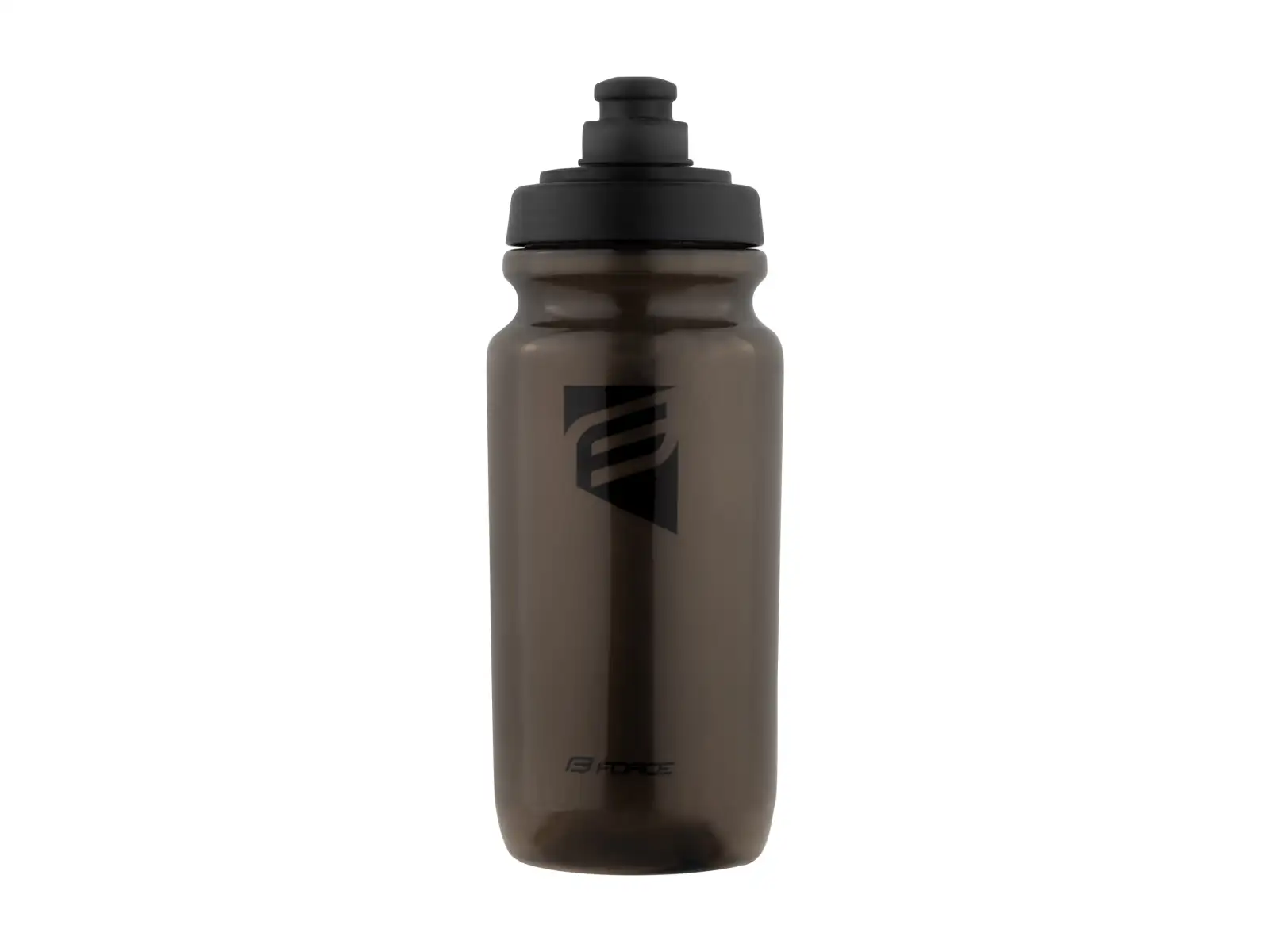 Force Slash Fahrradflasche 550 ml transparent Schwarz/Schwarz