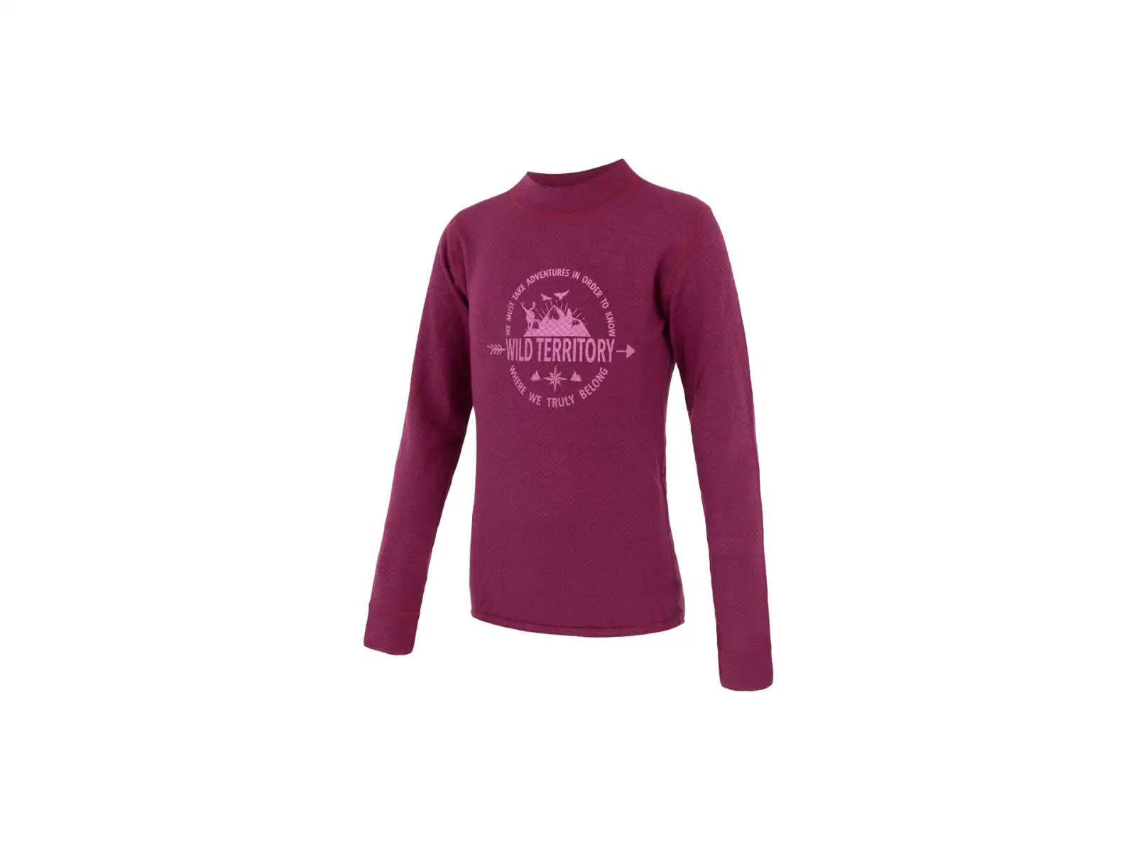 Sensor Merino DF Territory Kindertrikot Langarm lilla