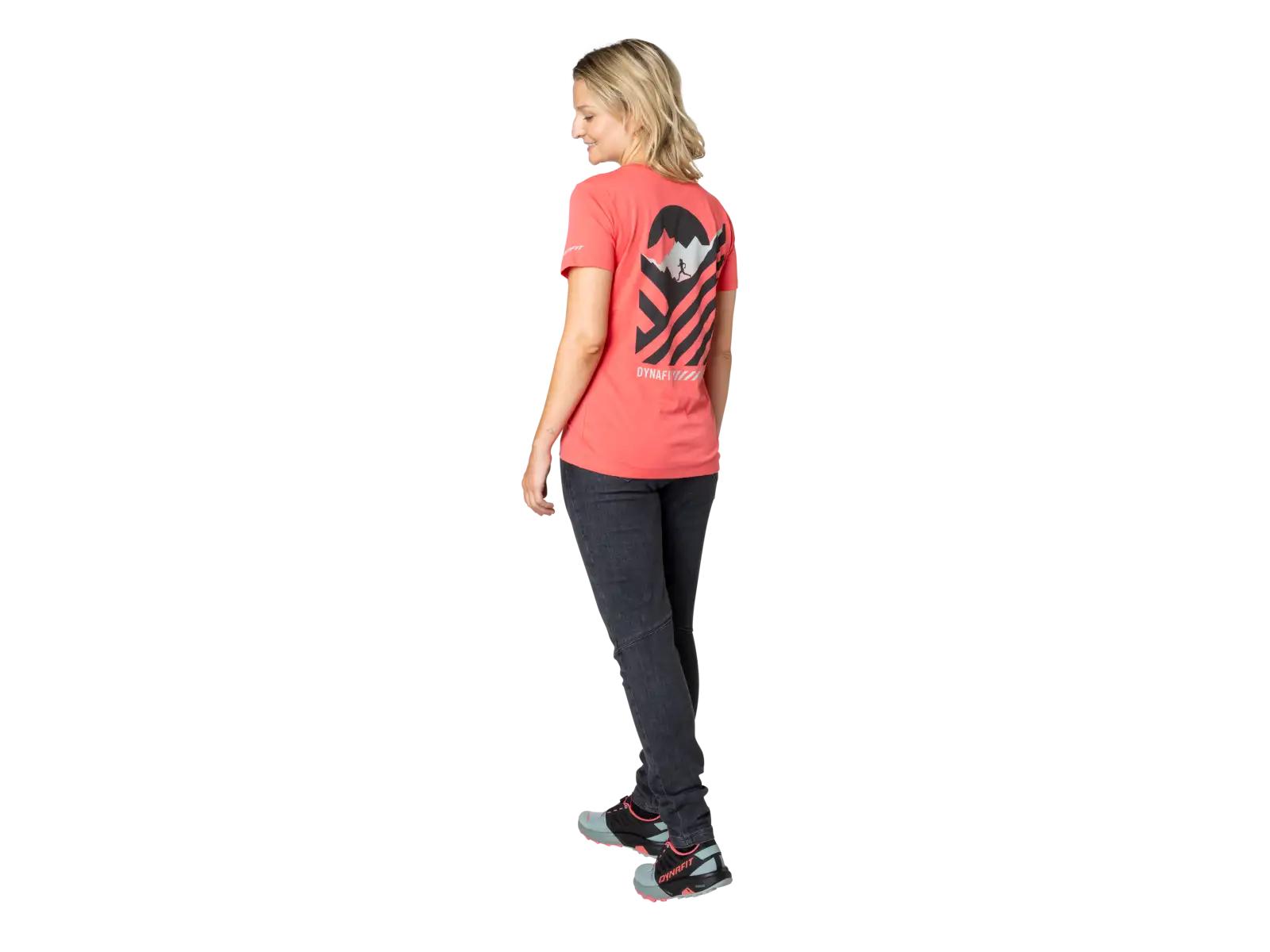 Dynafit 24/7 Graphic Damen T-Shirt kurzarm Cabana/Striped Elevation