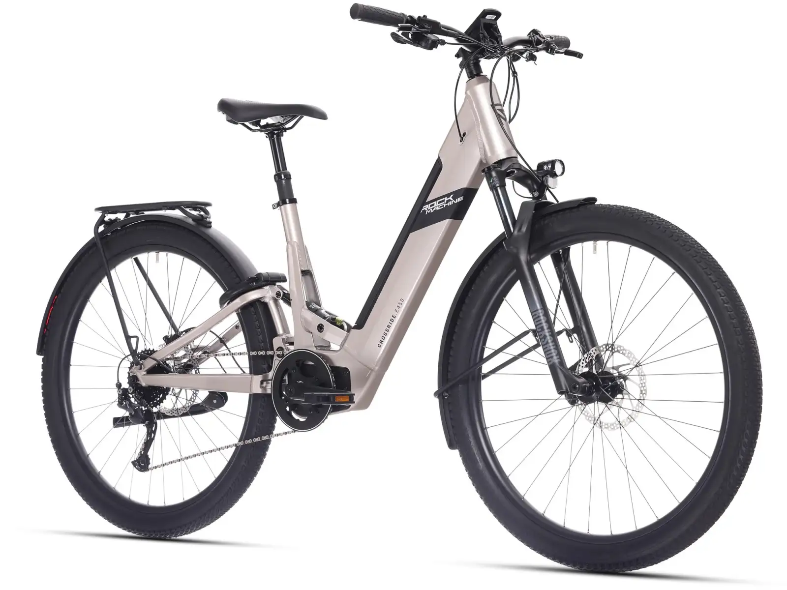Rock Machine Crossride e450 FS Tiefeinsteiger E-Fully Sand Grey/Black