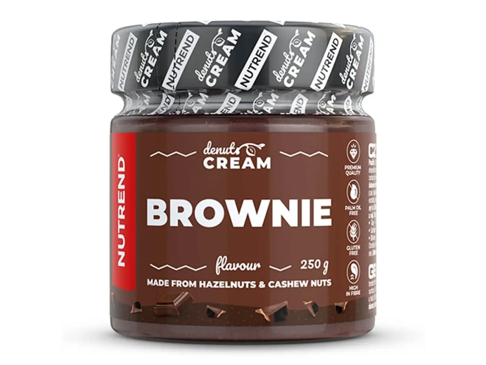 Nutrend Denuts Cream zarte Nusscreme 250 g brownie