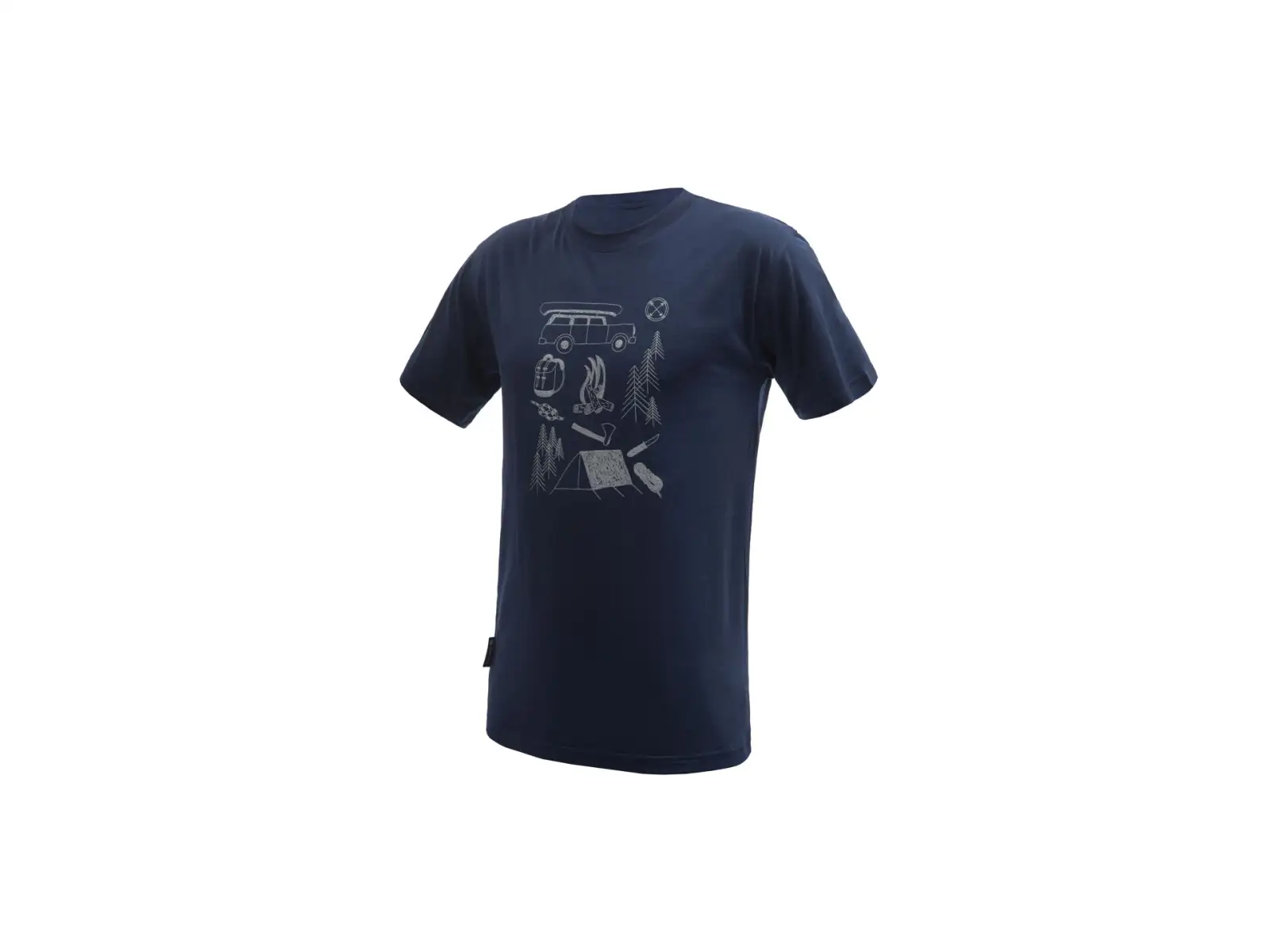 Sensor Merino Active Outside Herren T-Shirt Kurzarm Deep Blue