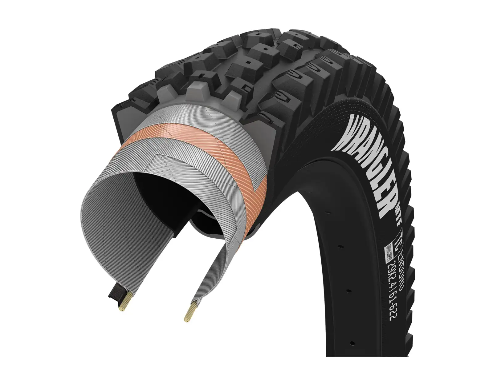 Goodyear Wrangler MTF Enduro Tubeless Complete 29x2,40" MTB Reifen mit Kevlar