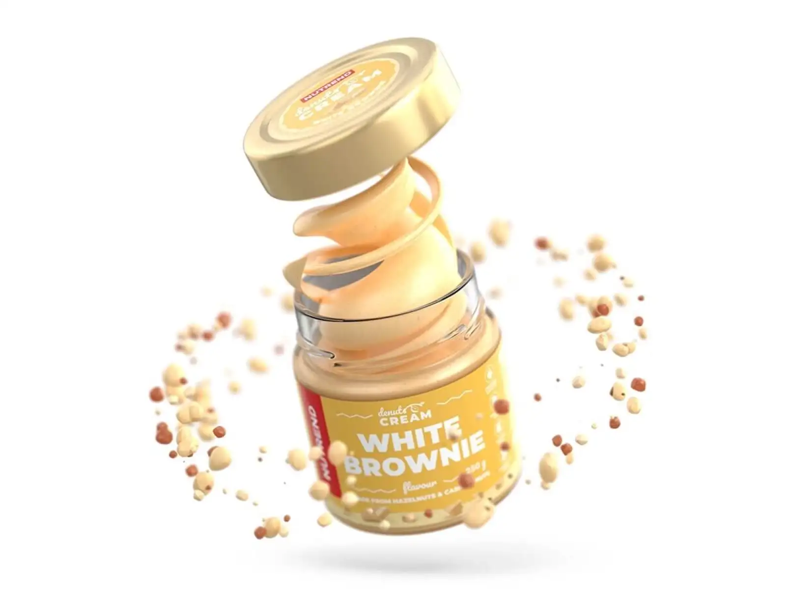 Nutrend Denuts Cream - feine Nusscreme 250 g White Brownie