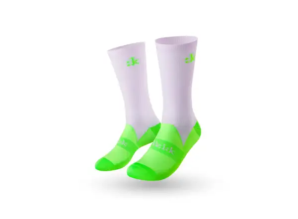 Fizik Performance Fahrradsocken violett/Neongrün