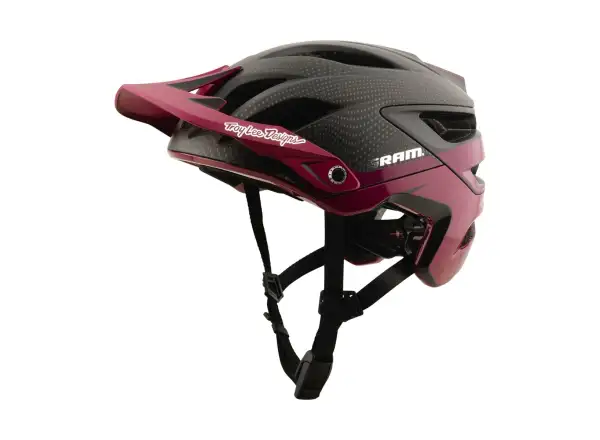 Troy Lee Designs x SRAM A3 Helm Radioscape Black/Berry