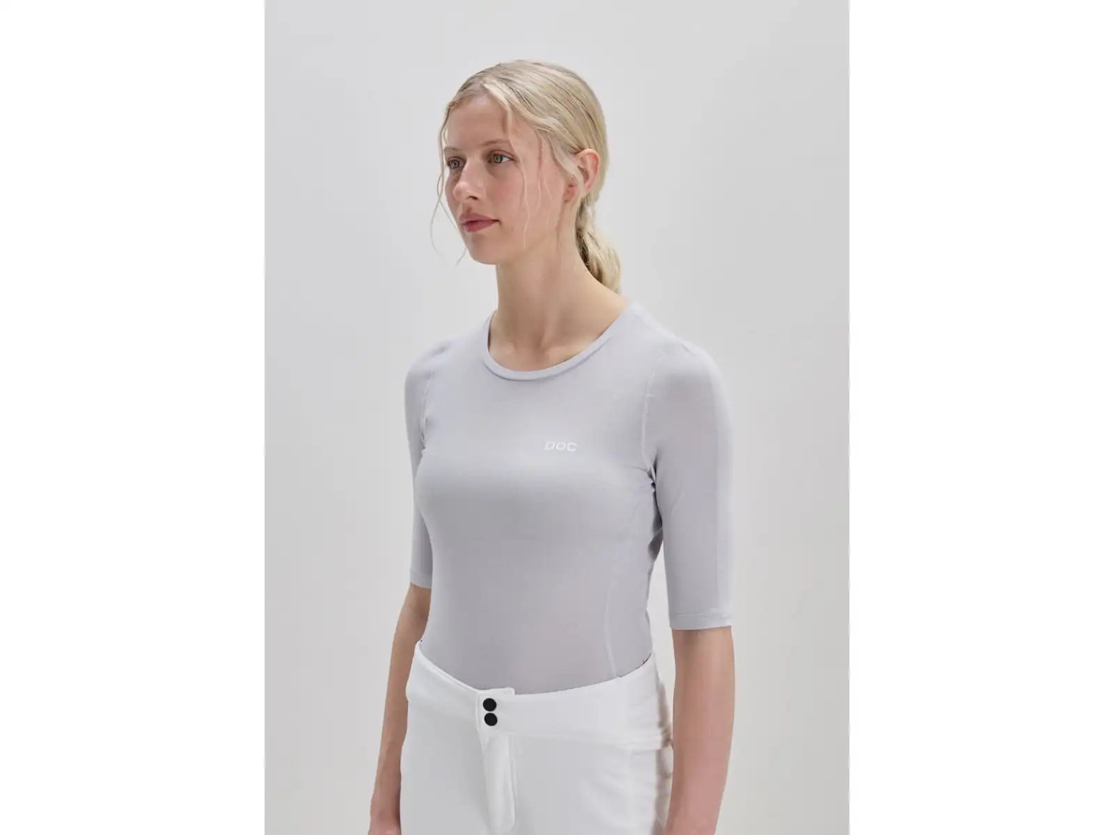 POC Layer Mid Damen-Unterhemd Kurzarm Granite Grey