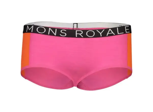 Mons Royale SYLVIA BOYLEG Merino-Shorts in Punk Baby, Größe XS.
