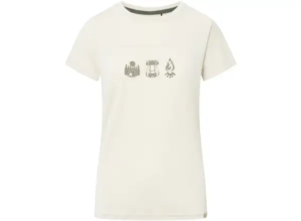 Viking Likelo Damen T-Shirt mit kurzen Ärmeln Beige
